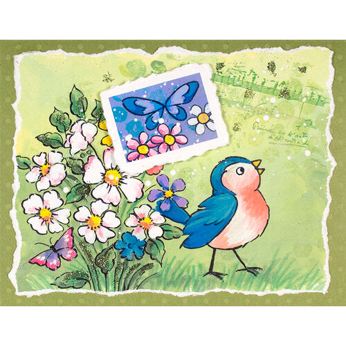 Stampendous Quick Card Panels - Birdies Bright*