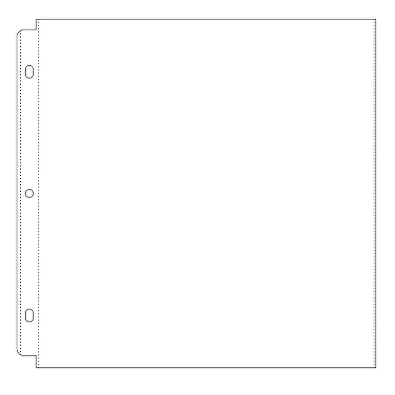 Universal Crafts 12"x12" 3 Ring Page Protectors 10 Pack