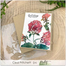Picket Fence Studios Stencil 6in x 6in - Shading Flower*