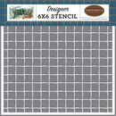 Carta Bella Stencil 6in x 6in - Stick Grid, Summer Camp*