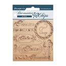 Stamperia Decorative Chips 5.5"X5.5" (13.9x13.9cm) - Desire Writings*