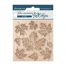 Stamperia Decorative Chips 5.5"X5.5" (14cm x 14cm) Magic Forest Leaves*