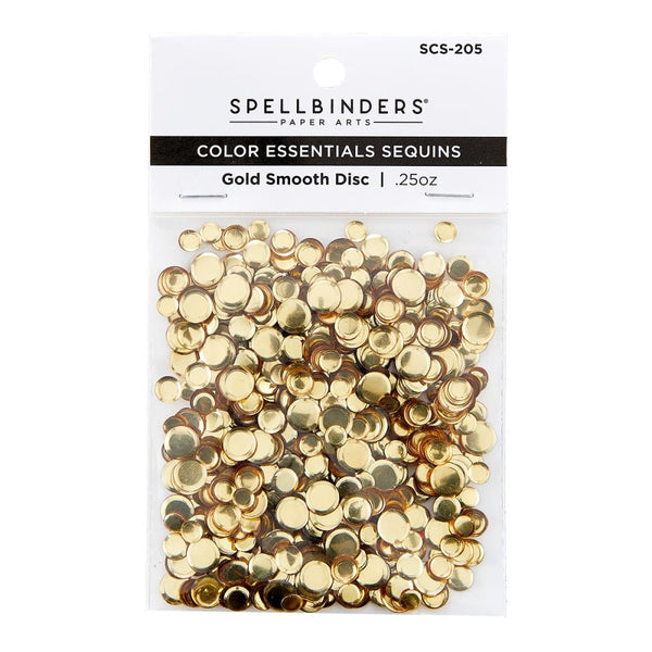 Spellbinders Smooth Disc Sequins - Gold