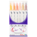 Pentel Arts Sign Pen Twin Brush 6/Pkg - Yellow Hues*