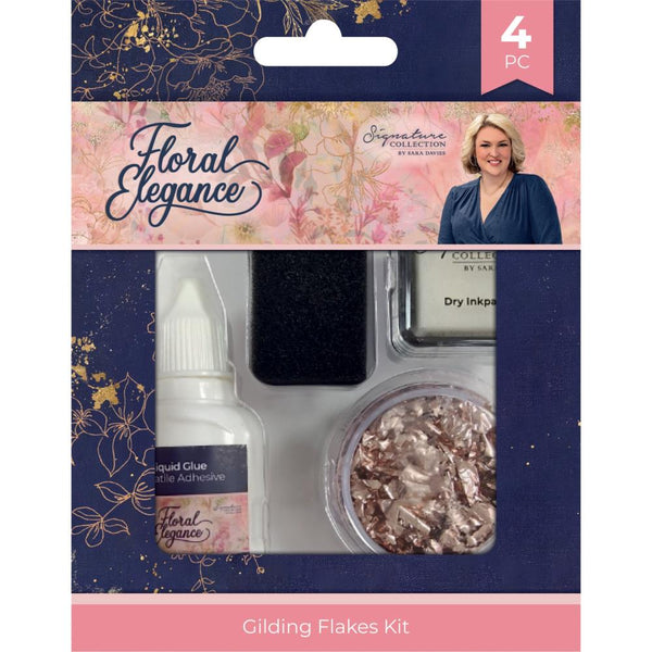 Crafter's Companion Sara Signature Floral Elegance Gilding Flakes Kit