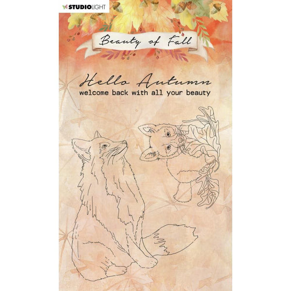 Studio Light Beauty Of Fall Clear Stamp NR. 61 - Foxes*
