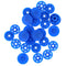 Bohin Finger Snap Fasteners 13mm (1/2") 8 Sets - Royal Blue