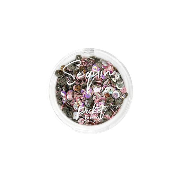 Picket Fence Sequin Mix- Pink Camo