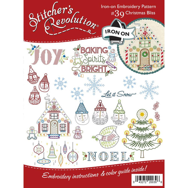 Stitcher's Revolution Iron-On Transfers Christmas Bliss