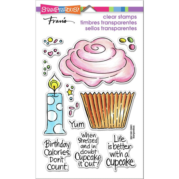 Stampendous Perfectly Clear Stamps - Pop Cupcake