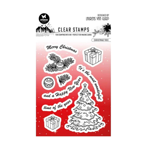 Studio Light Christmas Essentials Clear Stamps By Laurens Van Gurp - Christmas Tree