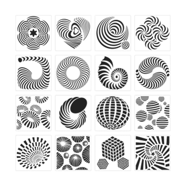 Poppy Craft Stencil Kit #49 - Abstract Geometric