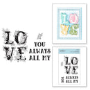 Spellbinders Clear Acrylic Stamps - Love Block*