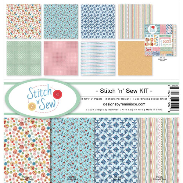 Reminisce Collection Kit 12in x 12in - Stitch & Sew*