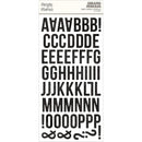 Simple Vintage Essentials Foam Alphas Stickers 129pack Vintage Black