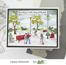 Picket Fence Studios 4"x 4" Stamp Set - More For A Walk In The Park*