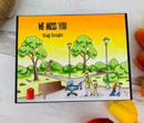 Picket Fence Studios 6"x 6" Stamp Set - A Walk In The Park*