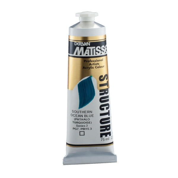 Matisse Structure Paint 75mL - Southern Ocean Blue