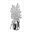 Crafter's Workshop Slimline Stencil 4"X9" - Lavender In Jar*