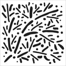 Crafter's Workshop Template 6"x 6" - Scattered Branches*
