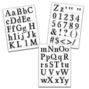 Crafter's Workshop Stencil 8.5"X11" 3pack - Traditional Alphabet