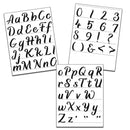 Crafter's Workshop Stencil 8.5"X11" 3pack  - Calligraphy Alphabet