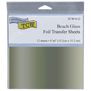 Crafter's Workshop Foil Transfer Sheets 6"X6" 12 pack  - Beach Glass*