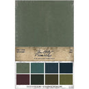 Tim Holtz Idea-Ology Kraft-Stock Stack Cardstock Pad 6"x 9" 24 pack - Cool, 8 Colours/3 Each