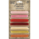 Tim Holtz Idea-Ology Velvet Trims 7 pack - Warm