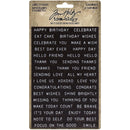 Tim Holtz Idea-Ology Sentiments Label Stickers 68 pack