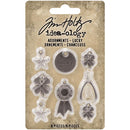 ^Tim Holtz Idea-Ology Metal Adornments 8 pack - Lucky^