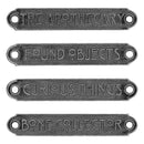 Tim Holtz Idea-Ology Metal Word Plaques 4 pack - Halloween