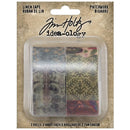 Tim Holtz Idea-Ology Linen Tape 1"X3yd 2 pack Patchwork