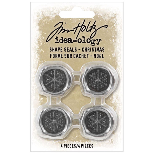 Tim Holtz Idea-Ology Metal Shape Seals 4 pack - Christmas*