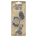 Tim Holtz Idea-Ology Metal Adornments 3 pack Ornate*