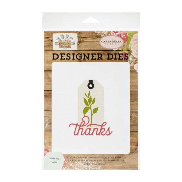 Carte Bella Dies - Farmhouse Market Collection - Thanks Tag*
