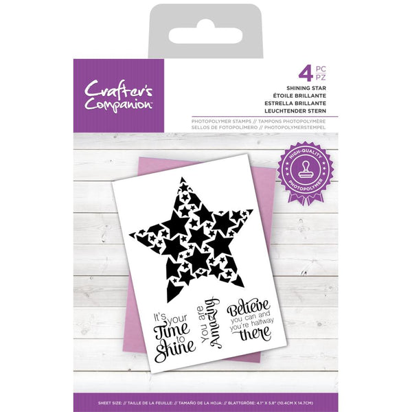 Crafter's Companion Abstract Clear Stamps - Shining Star