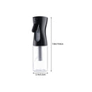 Universal Crafts 200ml Continuous Fine Mist Spray Bottle - Black