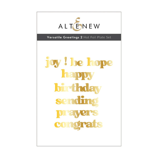 Altenew Versatile Greetings 2 Hot Foil Plate Set*