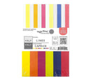 Waffle Flower 80lb Single-Sided Paper Pad 5.5in x 8.5in 36 pack - Half Lines/Caprice, 12 Designs/3 Each*