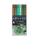 Koi Colouring Brush Pen Set - Nature 6 Pack*