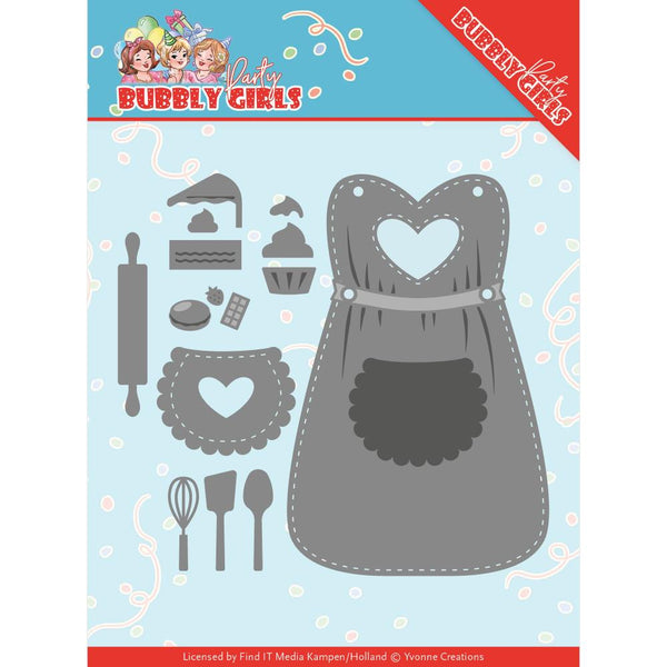 Find It Trading Yvonne Creations Die - Apron, Bubbly Girls Party