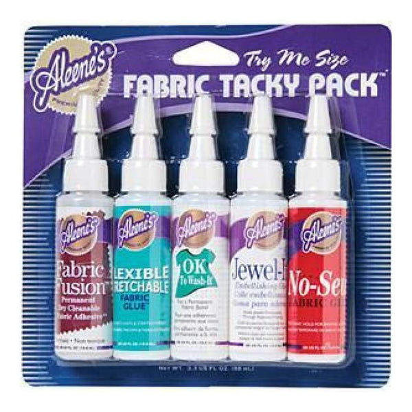 Aleene's Try Me Size Fabric Tacky Pack 5 Pack  .66Oz