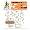 Art Impressions Die Cat & Owl Placecard Set