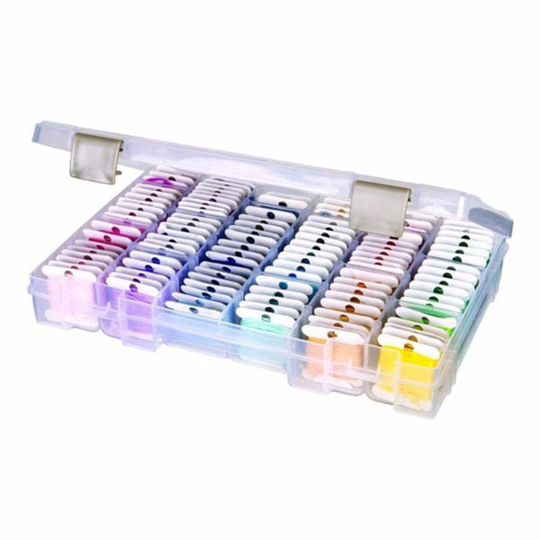 ArtBin Floss Finder With Dividers 10.75 inch X7.375 inch X1.75 inch Translucent