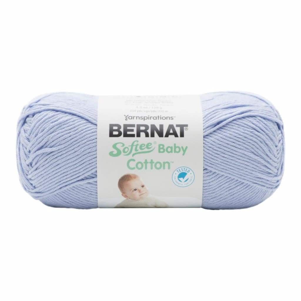 Bernat Softee Baby Cotton Yarn Pale Periwinkle – CraftOnline