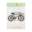 Poppy Stamps Cling Stamp - Basket Bicycle