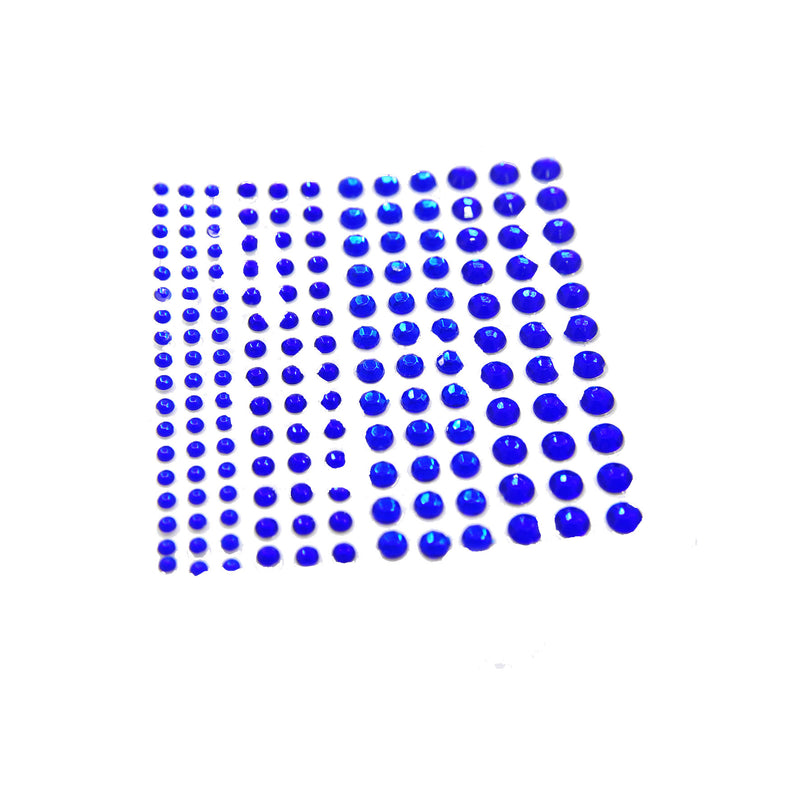 Poppy Crafts Self-Adhesive Rhinestone Sheet - Blue