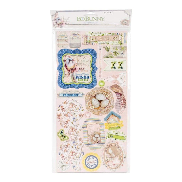 Bo Bunny Adhesive Chipboard Accents 6x12 inch - Down By The Sea