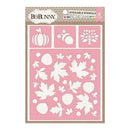 Bo Bunny - Essentials Stickable Stencil 12 Inch X12 Inch  - Falling Leaves